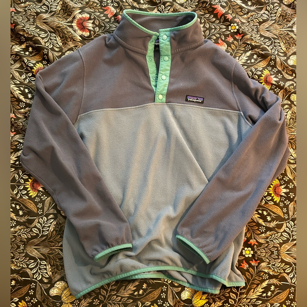 Patagonia blue snap-T fleece